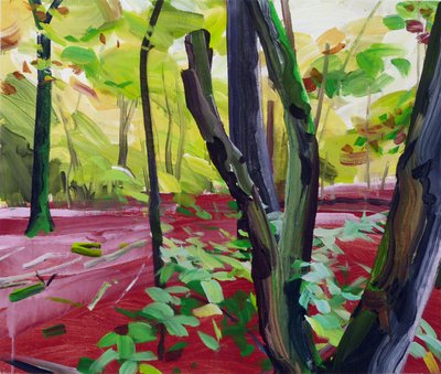 Forêt 16, 2017 (akril, vászon) alkotó: Olivier Morel