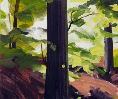 Forêt 19, 2017 (akril, vászon) alkotó: Olivier Morel