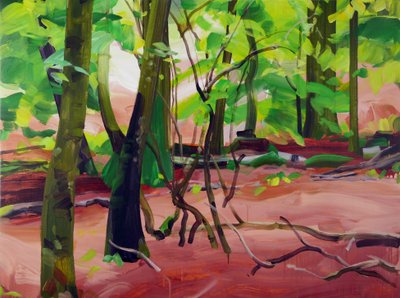 Forêt 20, 2017 (akril, vászon) alkotó: Olivier Morel