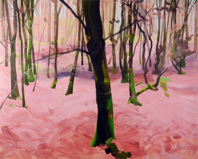 Forêt 29, 2017 (akril, vászon) alkotó: Olivier Morel