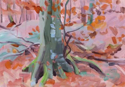 Forêt 32, 2018 (akril, vászon) alkotó: Olivier Morel