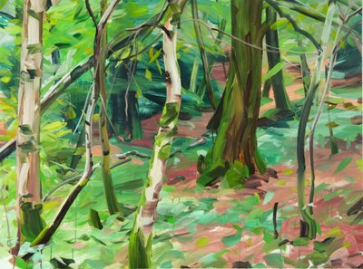 Forêt 6, 2015 (akril, vászon) alkotó: Olivier Morel