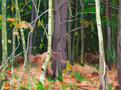 Forêt 7, 2015 (akril, vászon) alkotó: Olivier Morel