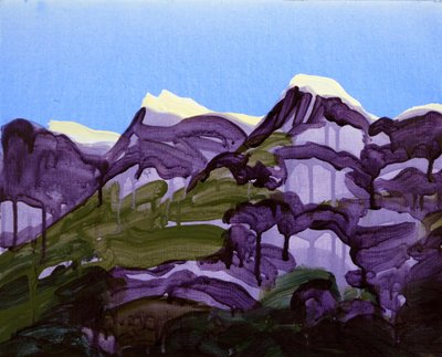 Leukerbad 20, 2012 (akril, vászon) alkotó: Olivier Morel