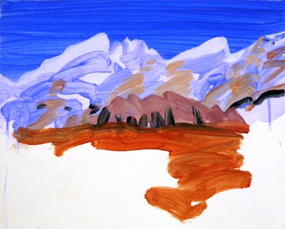 Leukerbad 21, 2012 (akril, vászon) alkotó: Olivier Morel