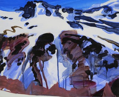 Leukerbad 25, 2012 (akril, vászon) alkotó: Olivier Morel
