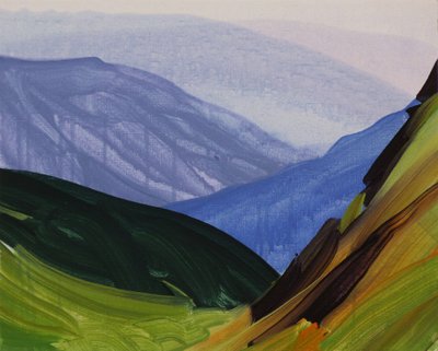 Leukerbad 29, 2014 (akril, vászon) alkotó: Olivier Morel