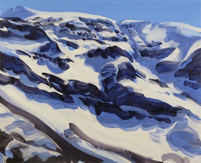 Leukerbad 31, 2014 (akril, vászon) alkotó: Olivier Morel