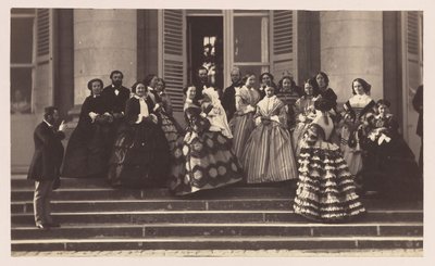 Compiègne, A császári herceg bemutatása, 1856. alkotó: Olympe Aguado