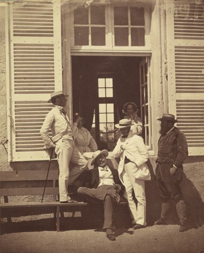 Louis Robert néhány ismerőse, kb. 1860. alkotó: Olympe Aguado