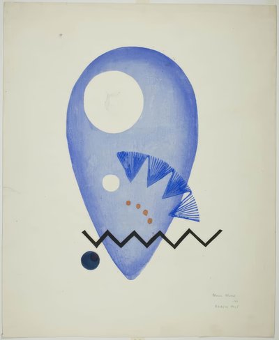 Blue Flower (Kék virág) alkotó: Onchi Kôshirô