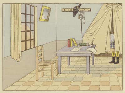 Napóleon 1785-ben hadnagy volt Valence-ben, hajnal előtt kelt fel alkotó: Onfray de Breville Job