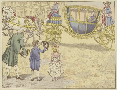 1779-ben édesapja Versailles-ba vitte, és először látott királyt, XVI. Lajost, akinek a sikere lett. alkotó: Onfray de Breville Job