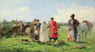 Irány a zaporozsai fogadóba, 1889 alkotó: Opanas Georgievich Slastion