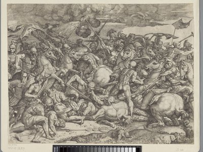 A Milvius-hídi csata alkotó: Orazio Farinati (attributed to)