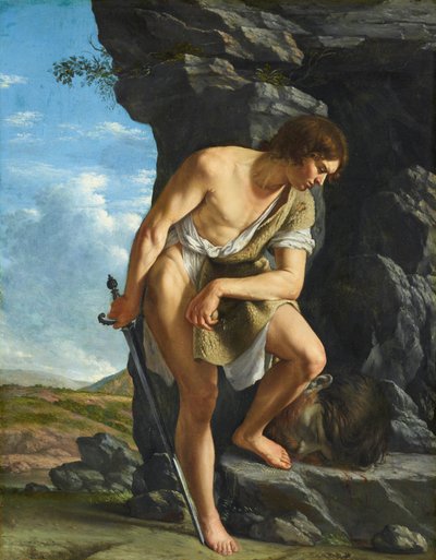 Dávid Góliát fejével alkotó: Orazio Gentileschi