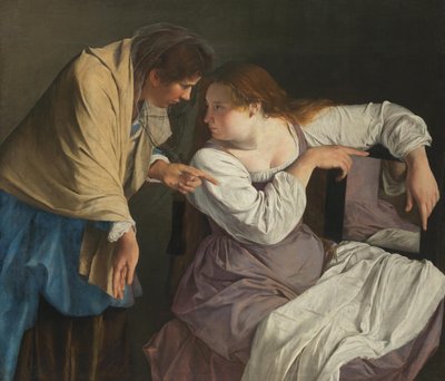 Márta megdorgálja a nővérét, Máriát alkotó: Orazio Gentileschi