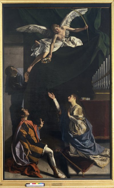 Cecilia, Valerian és Tiburtius mártírok alkotó: Orazio Gentileschi