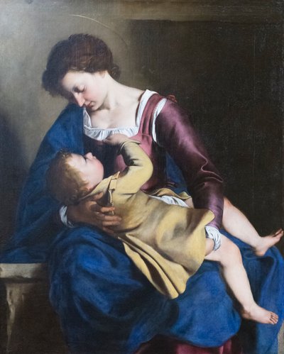 Szűz Mária és gyermeke alkotó: Orazio Gentileschi