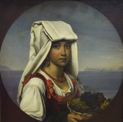 Nápolyi lány gyümölcsökkel, 1831 alkotó: Orest Adamovich Kiprensky