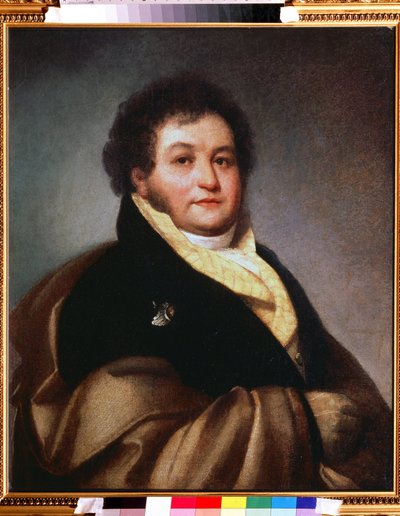 Vaszilij Musin-Puskin-Bruce gróf portréja (Moussin Pouchkine Bruce) (1773-1836) (Vaszilij Musin Puskin Brus gróf portréja). Oreste Adamovich Kiprensky (Kiprenski) (1782-1836) festménye, olaj, vászon alkotó: Orest Adamovich Kiprensky