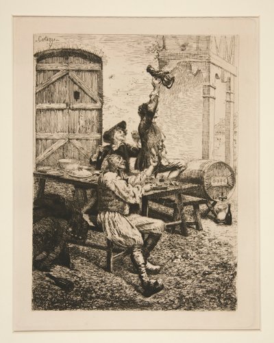 Vidéki jelenet: The Drinkers alkotó: Oreste Cortazzo