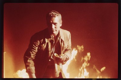 Paul Newman a The Towering Inferno forgatásán alkotó: Orlando Suero