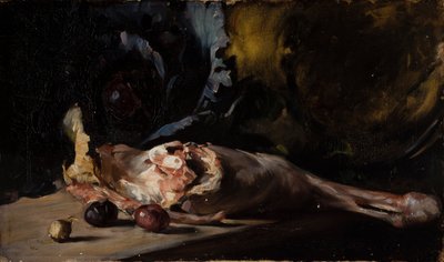 Csendélet báránycombbal és káposztával alkotó: Oscar Gustaf Bjorck
