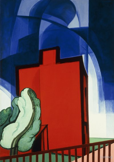 Kék fent alkotó: Oscar Florianus Bluemner