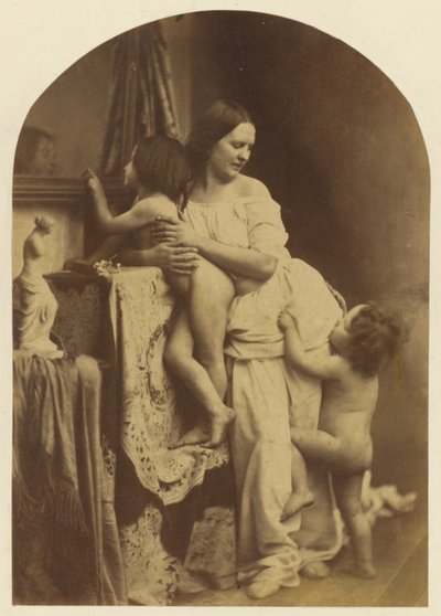 Madonna és gyermeke Keresztelő Szent Jánossal alkotó: Oscar Gustave Rejlander