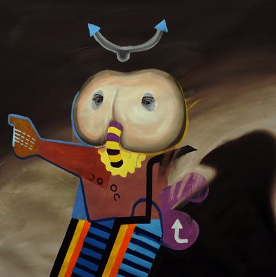 Egzotikus nem emberi biológia: 2024 (olaj, vászon) alkotó: Oscar Nin