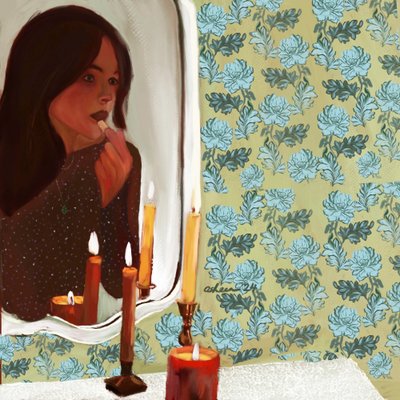 Egy nő gyertyafényes elmélkedése alkotó: Osheensgallery