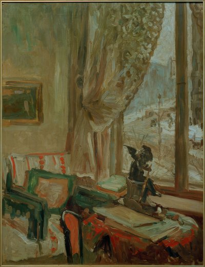 Kilátás a Romanisches Hausra, Berlinben alkotó: Oskar Moll