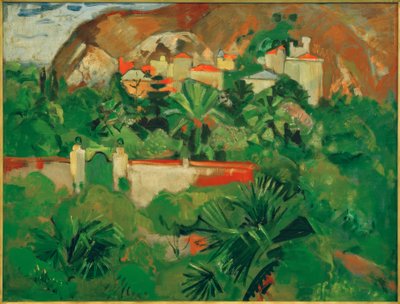 Olasz táj kapuval, Levanto alkotó: Oskar Moll