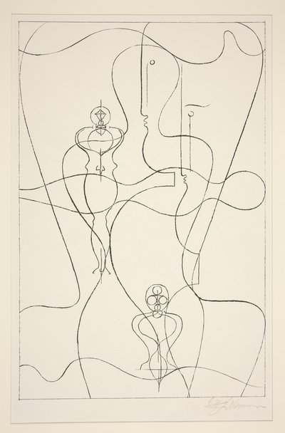 Absztrakció alkotó: Oskar Schlemmer