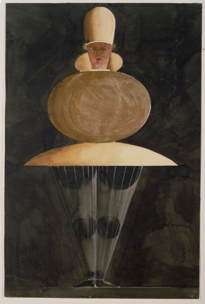 A triádi balett (vázlat) alkotó: Oskar Schlemmer