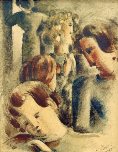 Világos csoport kék szőke alkotó: Oskar Schlemmer