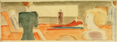 Hat számjegyű belső tér I alkotó: Oskar Schlemmer