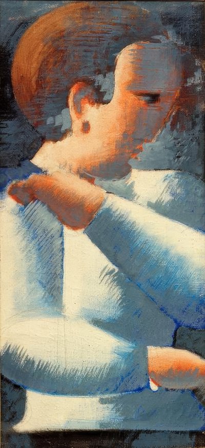 Kék-fehér fiú alkotó: Oskar Schlemmer