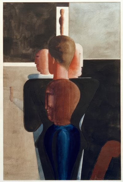 Koncentrikus csoport a térben alkotó: Oskar Schlemmer