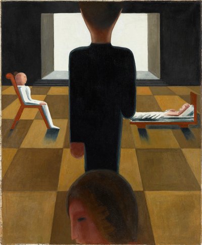 Pihenő, 1925. alkotó: Oskar Schlemmer