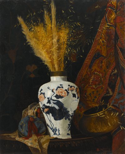 Virágok fehér vázában, Virágok fehér vázában alkotó: Osman Hamdi Bey