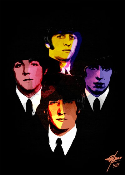 Színes pop-art portrék alkotó: Osvaldo Russo