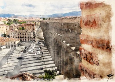 Segovia római vízvezeték-város alkotó: Osvaldo Russo