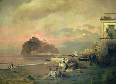 Ischia, 1884 alkotó: Oswald Achenbach