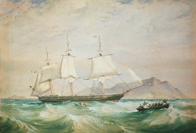 H.M.S. Hornet, 1861 alkotó: Oswald Walters Brierly
