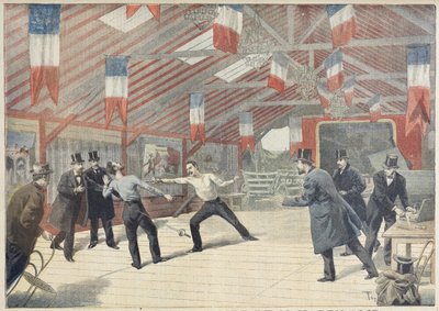 Tragikus párbaj: Monsieur Harry Alis halála, a „Le Petit Journal”-ból, 1895. március 17. alkotó: Oswaldo Tofani