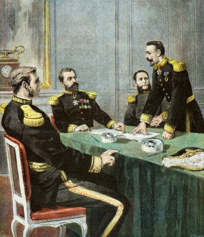Gervais admirális a vizsgálóbizottság előtt alkotó: Oswaldo Tofani