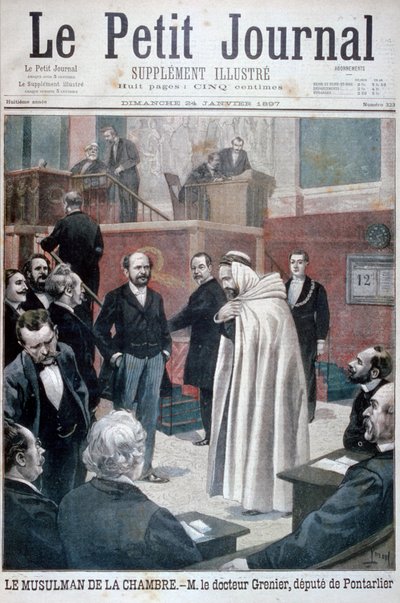 Dr. Philippe Grenier, a francia nemzetgyűlés első muszlim képviselője, 1897 alkotó: Oswaldo Tofani