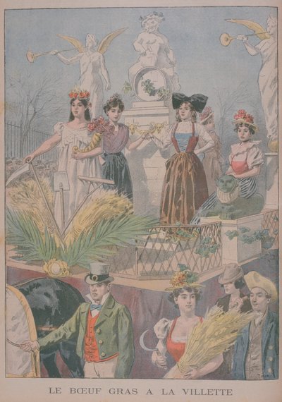 Hízott ökör ünnepségei, Villette, Párizs, 1900 alkotó: Oswaldo Tofani